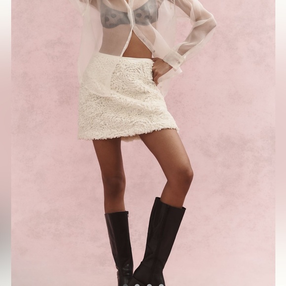 Anthropologie Plush Tulle Mini Skirt